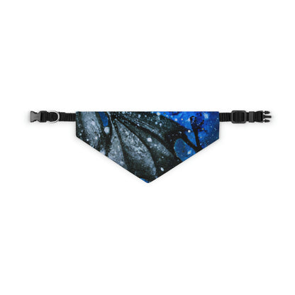 "Frosted Moonlight Dragon" - The Alien Pet Bandana Collar