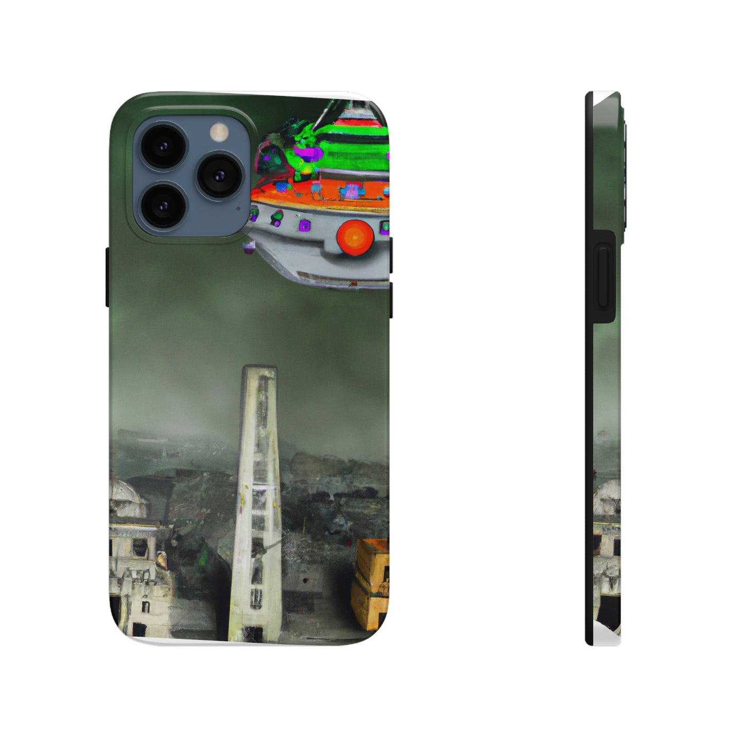 "Rätsel in den Ruinen" - Die Alien Tough Phone Cases