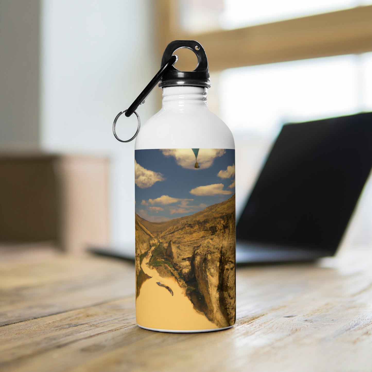 "Feline Flight Over the Grand Gulch" - The Alien Stainless Steel Water Bottle