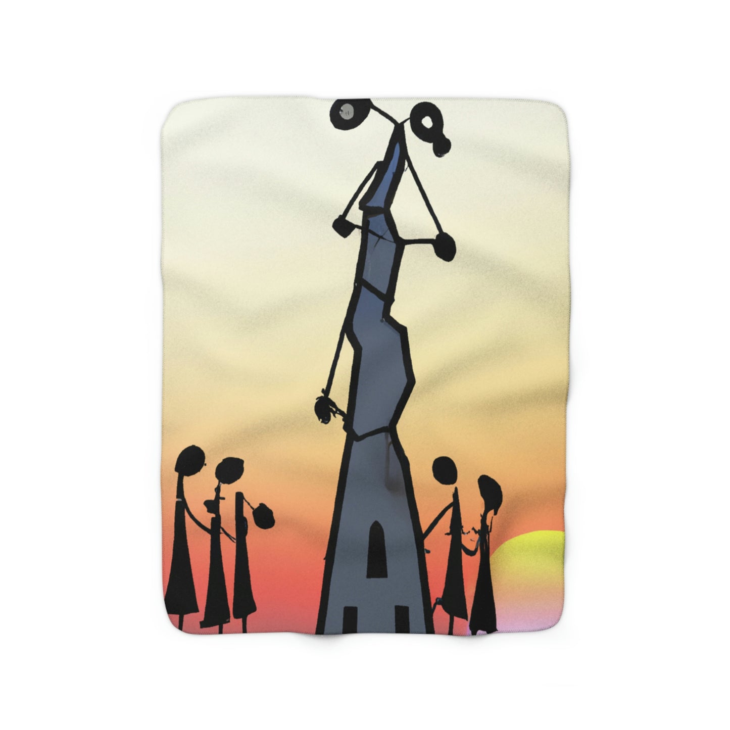 "Forgotten in the Sunset" - The Alien Sherpa Fleece Blanket