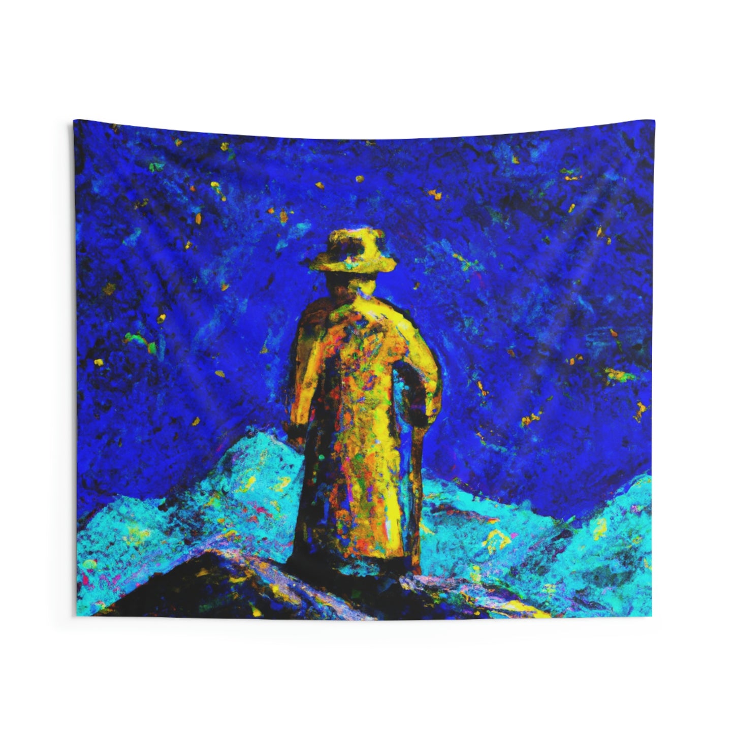 "Lone Mage on the Frozen Summit" - The Alien Wall Tapestries