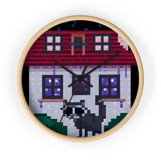 "Caper in the Mansion: A Raccoon's Adventure" - The Alien Wall Clock