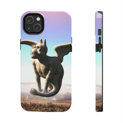 "Alone on the Hilltop: The Tale of a Solitary Gargoyle" - The Alien Tough Phone Cases