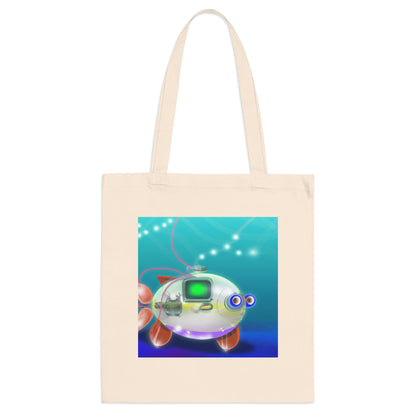 "The Submerged Odyssey: An Underwater Adventure with a Robotic Fish" - The Alien Tote Bag