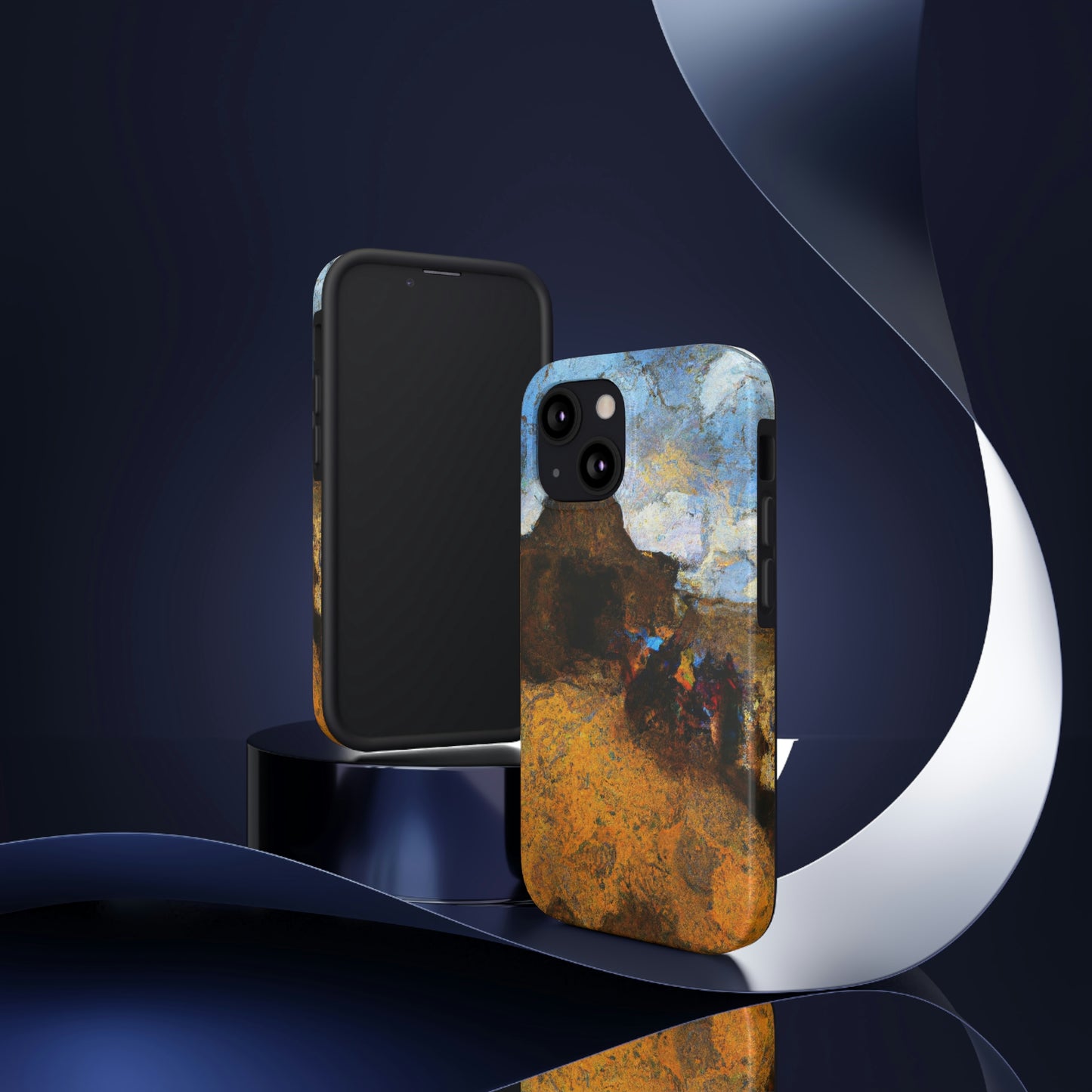 "Dusty Pilgrims at the Forgotten Shrine" - The Alien Tough Phone Cases