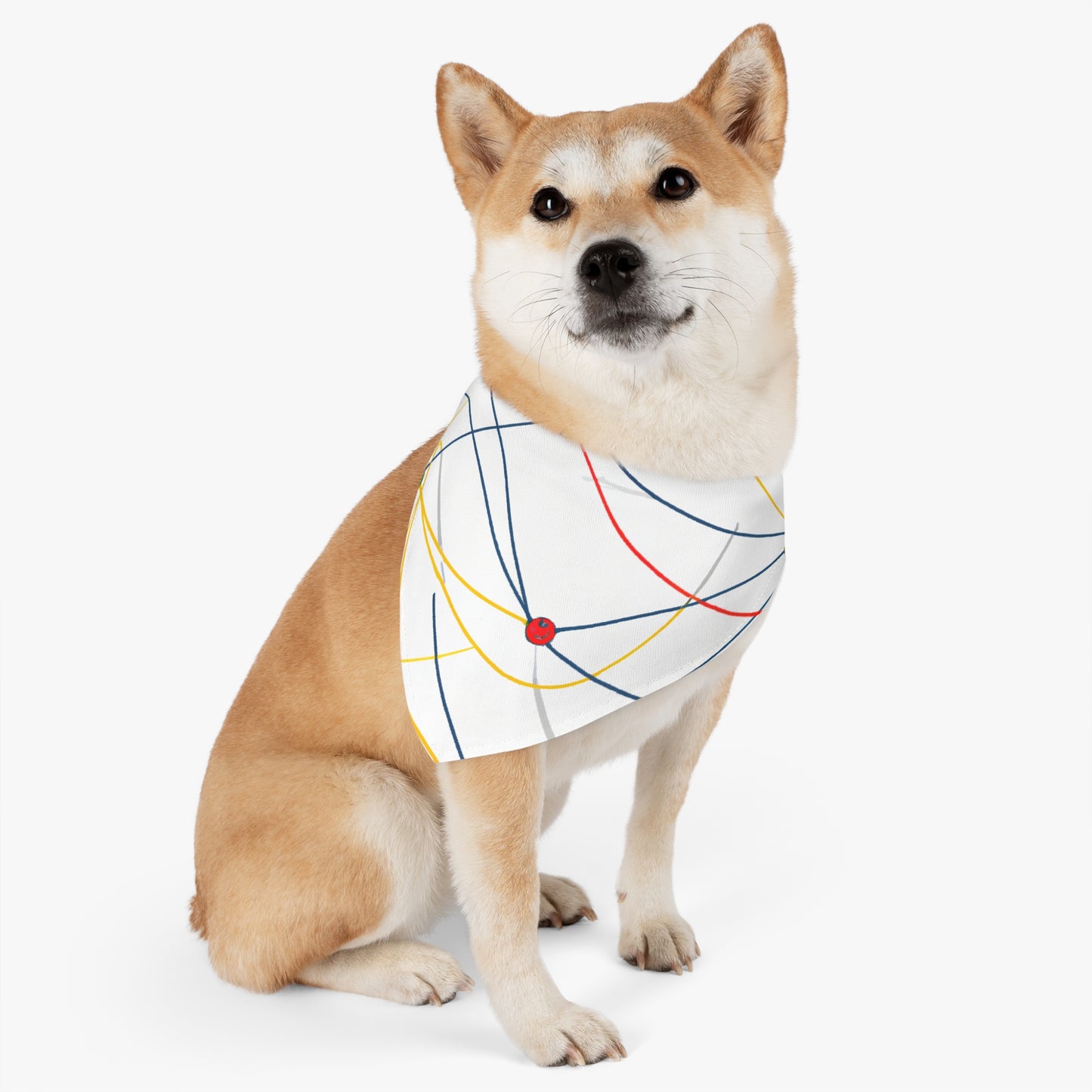 "Exploring the Dynamic Topology: Artful Visualization of a Network Structure." - The Alien Pet Bandana Collar