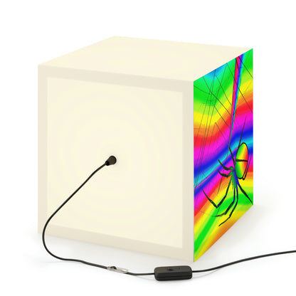 "A Spinnerette's Prismatic Web" - The Alien Light Cube Lamp