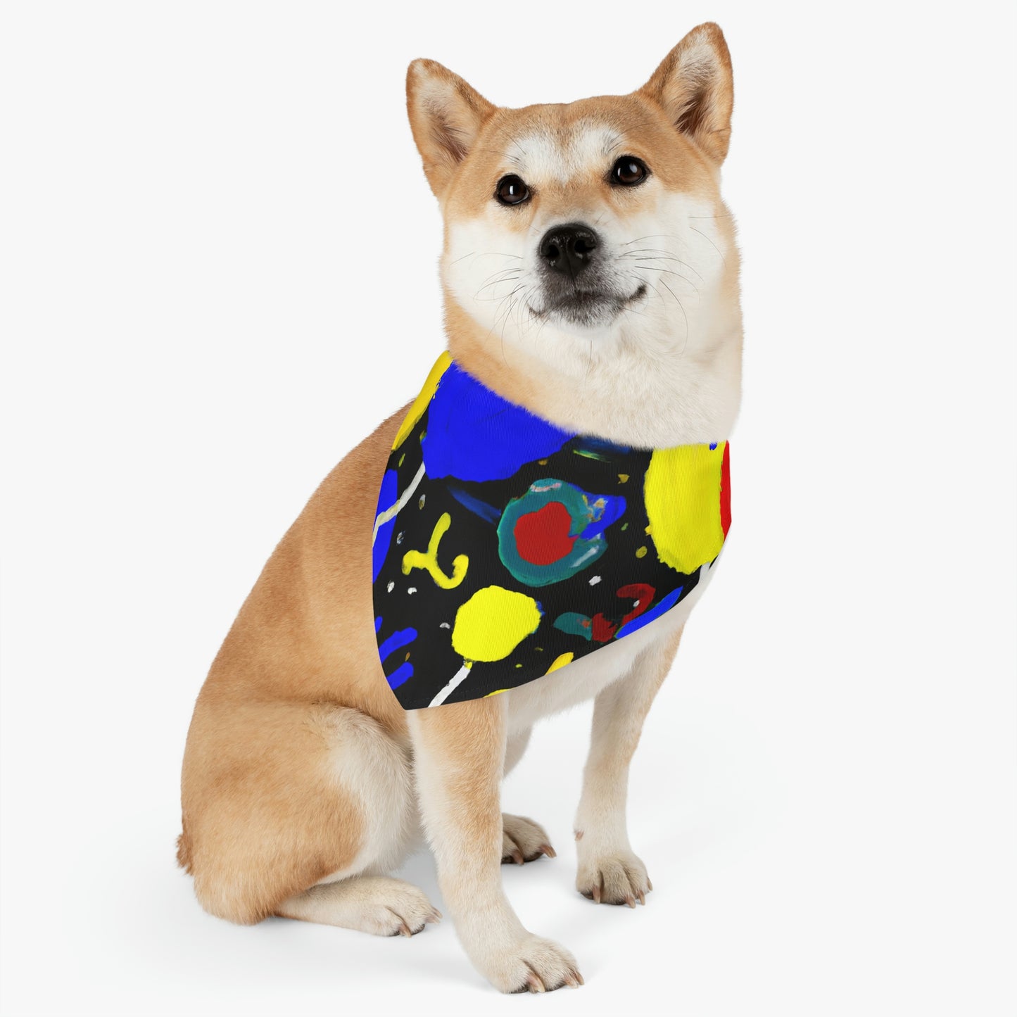 "A Starry Night Rainbow" - The Alien Pet Bandana Collar