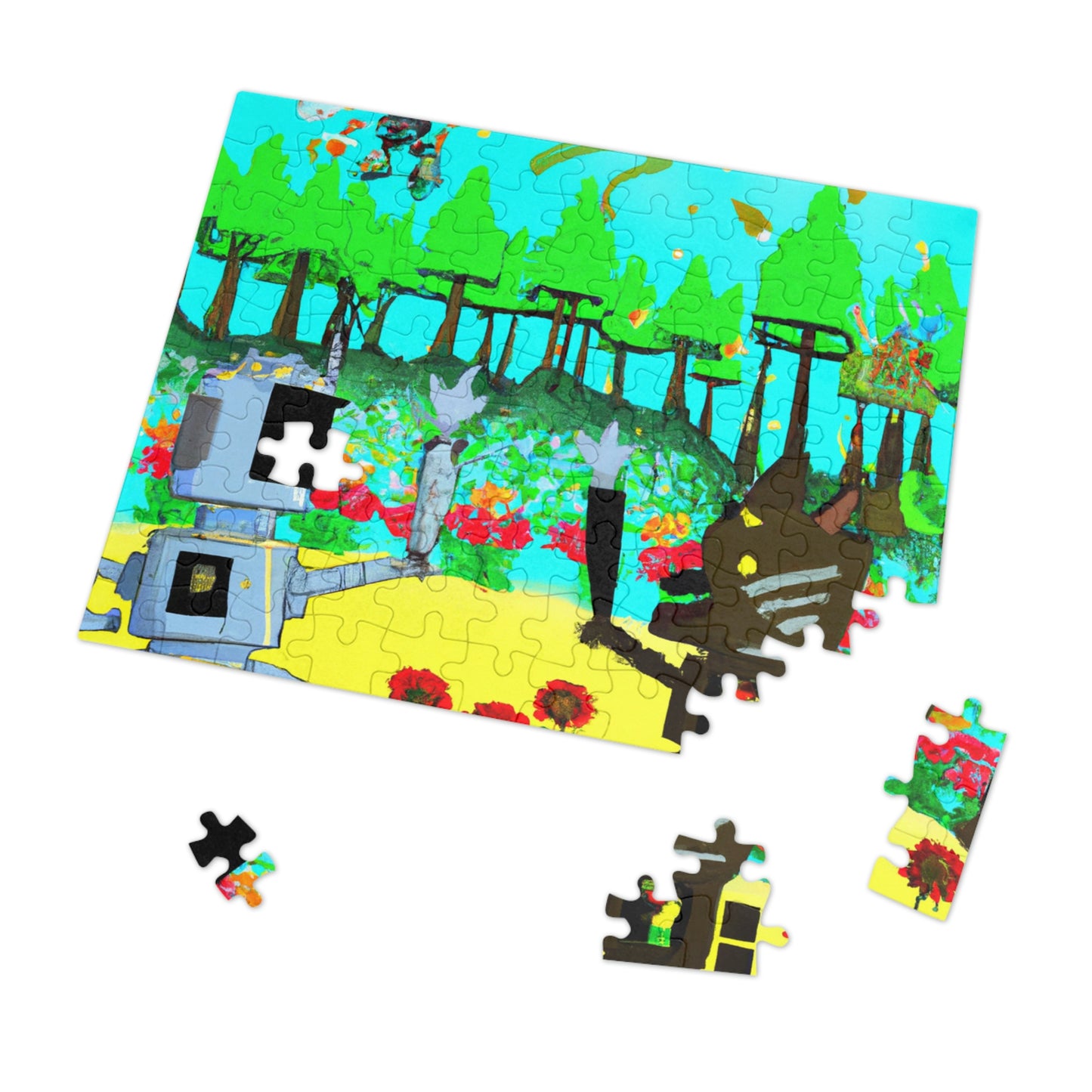 Robo Garden Wars - The Alien Jigsaw Puzzle