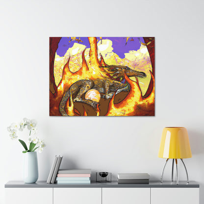 "A Slumbering Dragon in an Infernal Embrace" - The Alien Canva