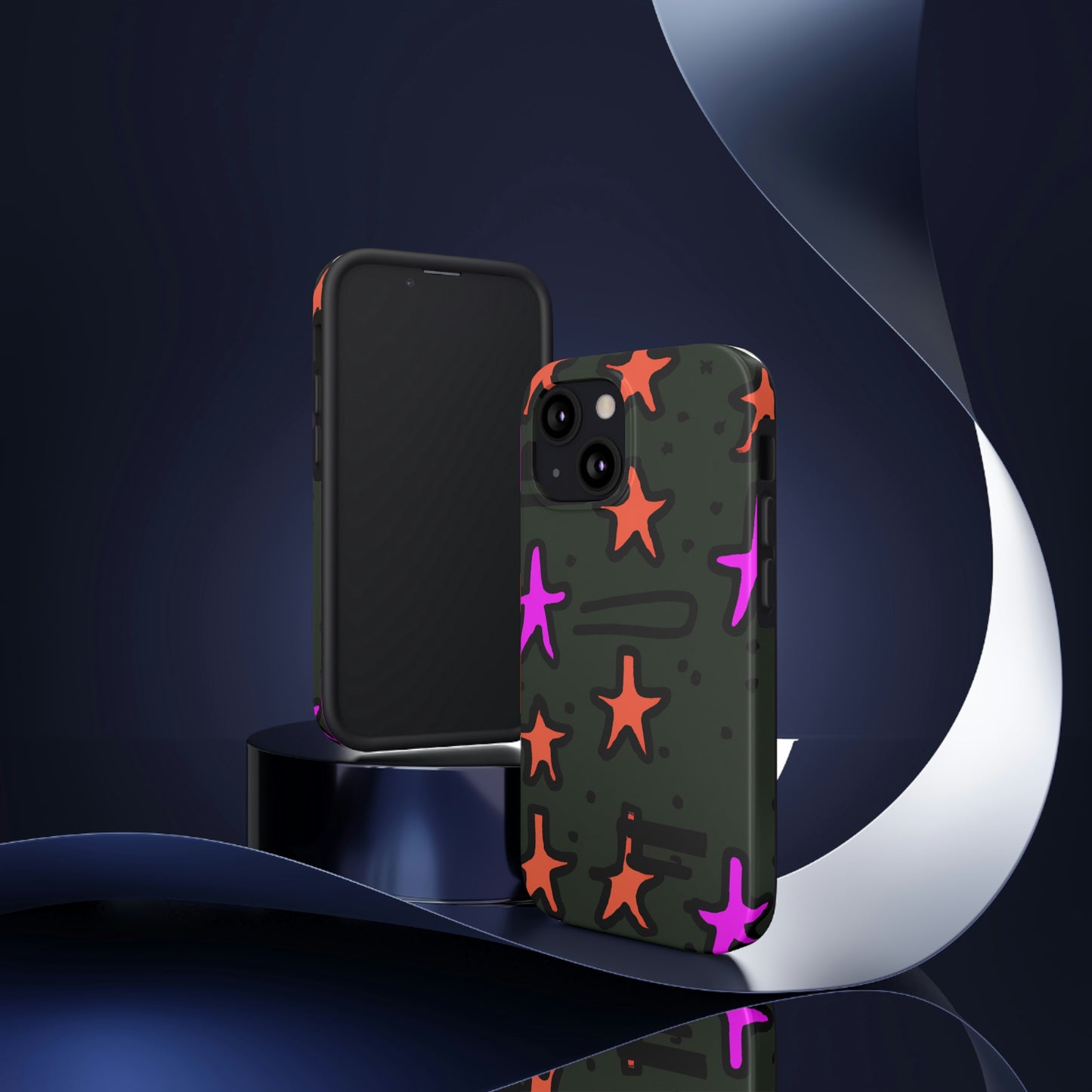 "Abandoned in the Glittering Night Sky" - The Alien Tough Phone Cases