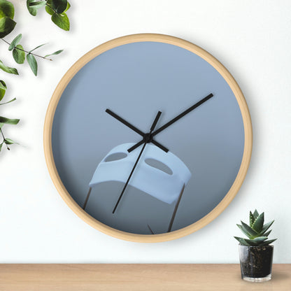 "The Ghostly Mask in the Foggy Sea". - The Alien Wall Clock