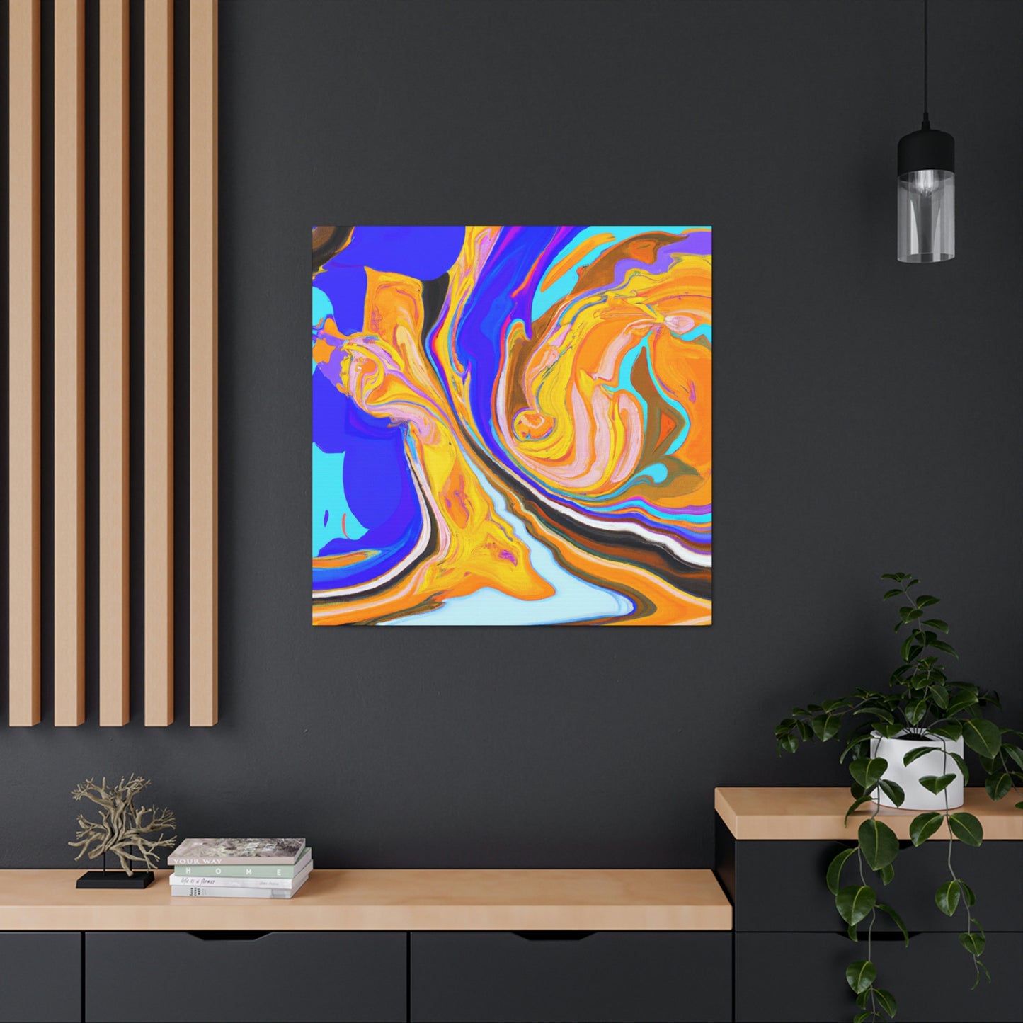 "Earth's Reflection: An Abstract Representation of Nature's Beauty" - The Alien Canva.