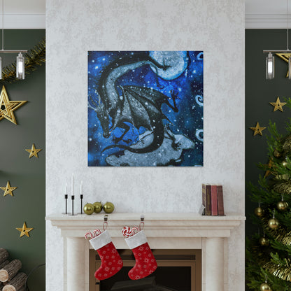 "Frosted Moonlight Dragon" - The Alien Canva