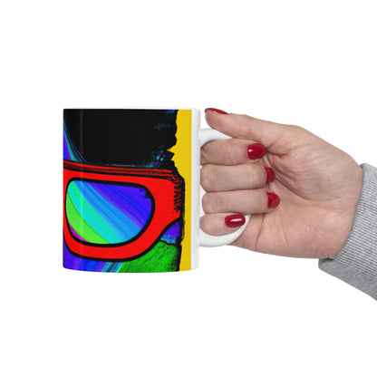 "Cool Cat in Sunglasses" - Taza de cerámica The Alien 11 oz