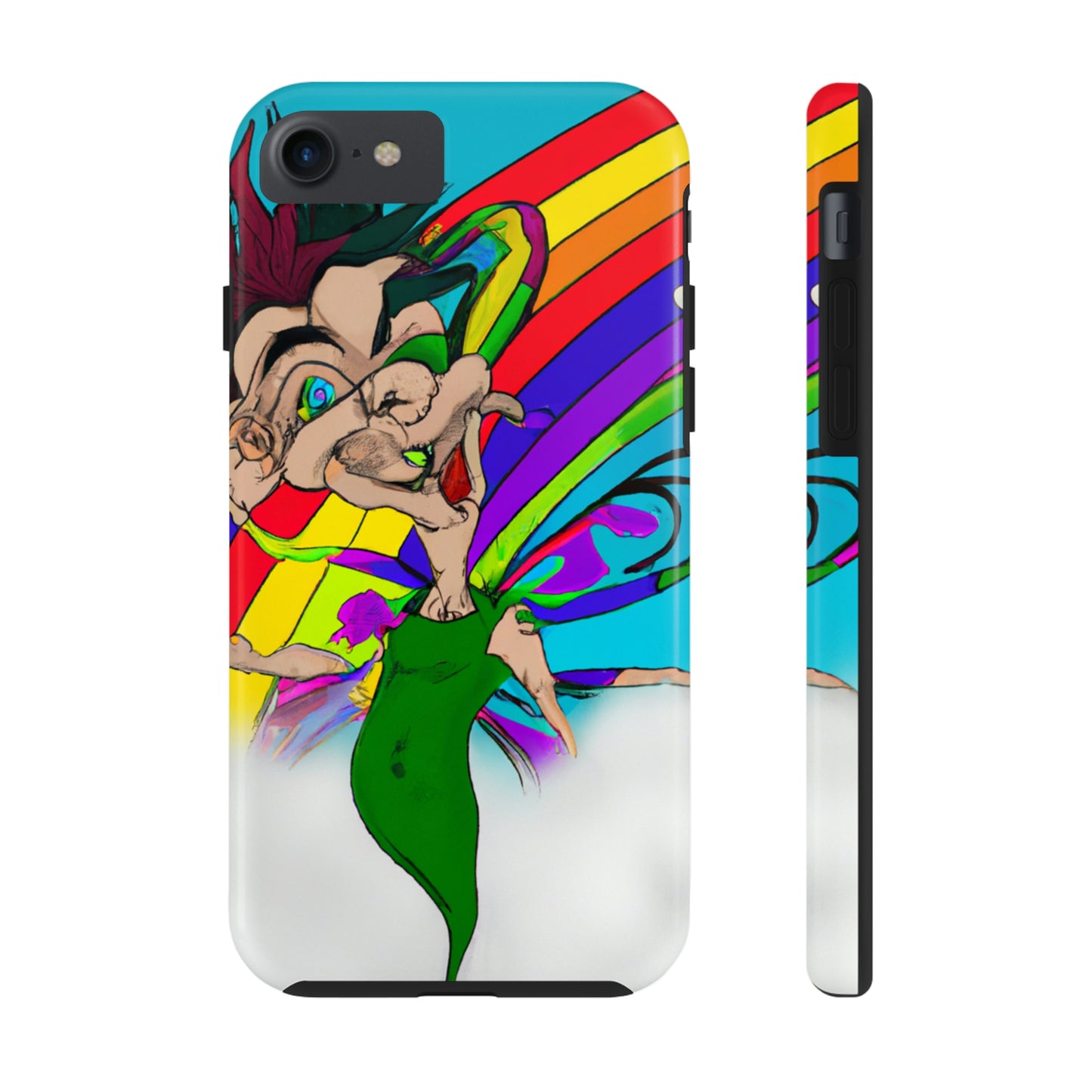 Rainbow Mischief Fairy - Die Alien Tough Phone Cases