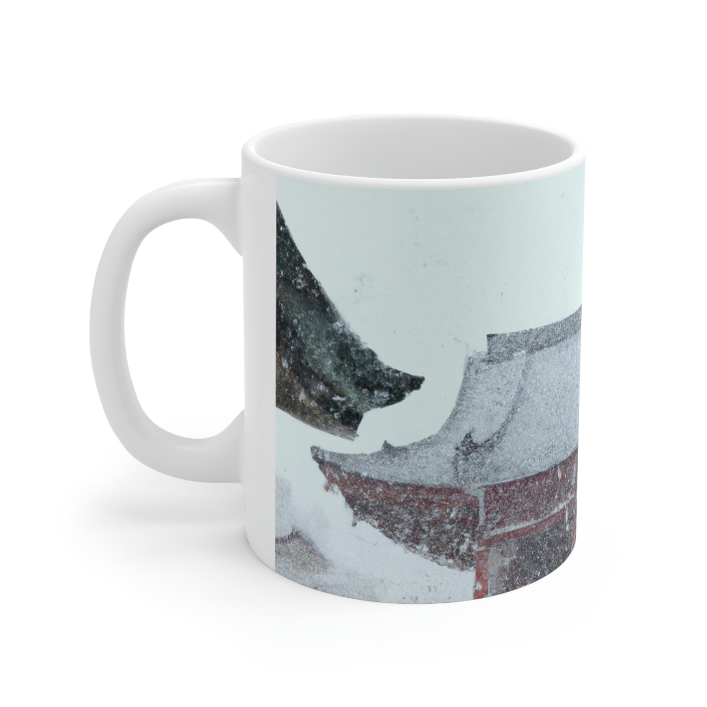 "Lost in the Blizzard: An Adventure in the Ancient Temple" - The Alien Ceramic Mug 11 oz