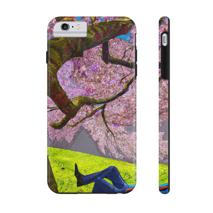 "A Moment of Calm Beneath the Cherry Blossoms" - The Alien Tough Phone Cases