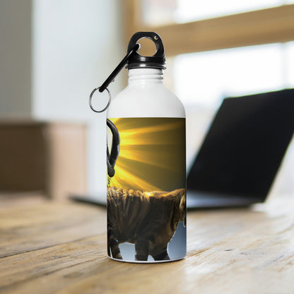 "A Purrfect Sunbeam Moment" - The Alien Stainless Steel Water Bottle