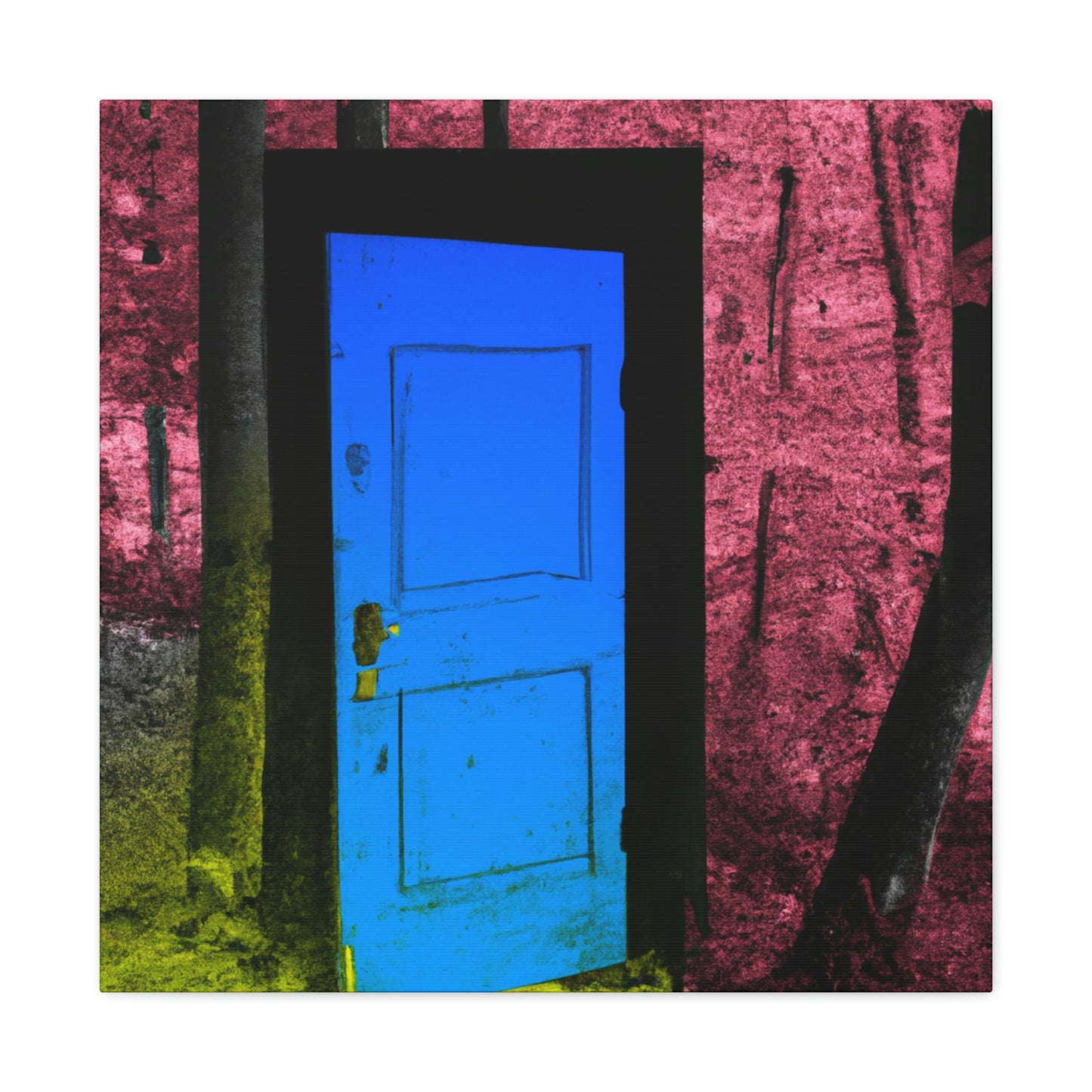 The Enigmatic Door of the Forest - The Alien Canva
