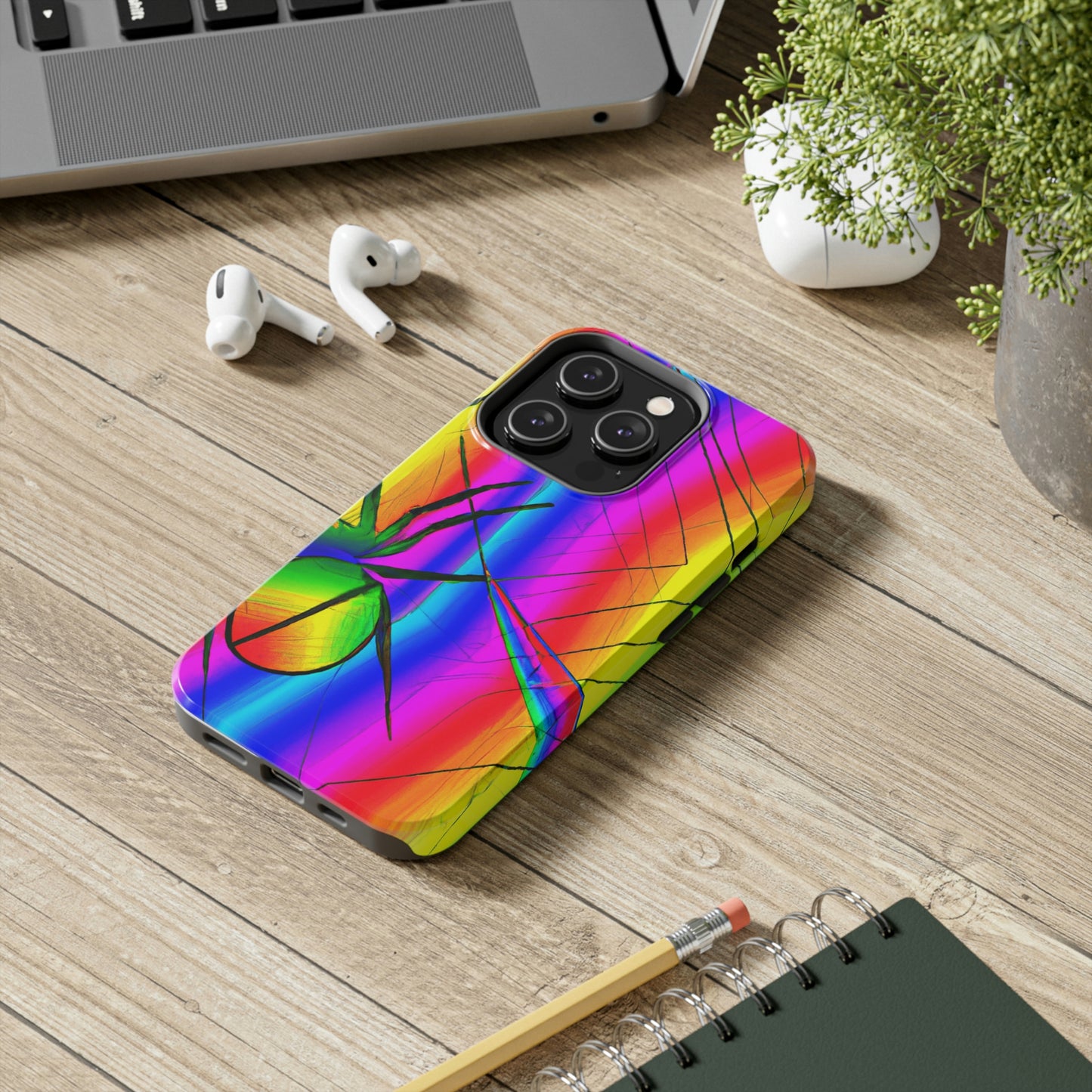 "A Spinnerette's Prismatic Web" - The Alien Tough Phone Cases