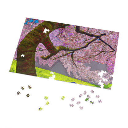 "A Moment of Calm Beneath the Cherry Blossoms" - The Alien Jigsaw Puzzle