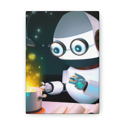 "The Mysterious Dish of the Cosmic Robot Chef" - The Alien Canva