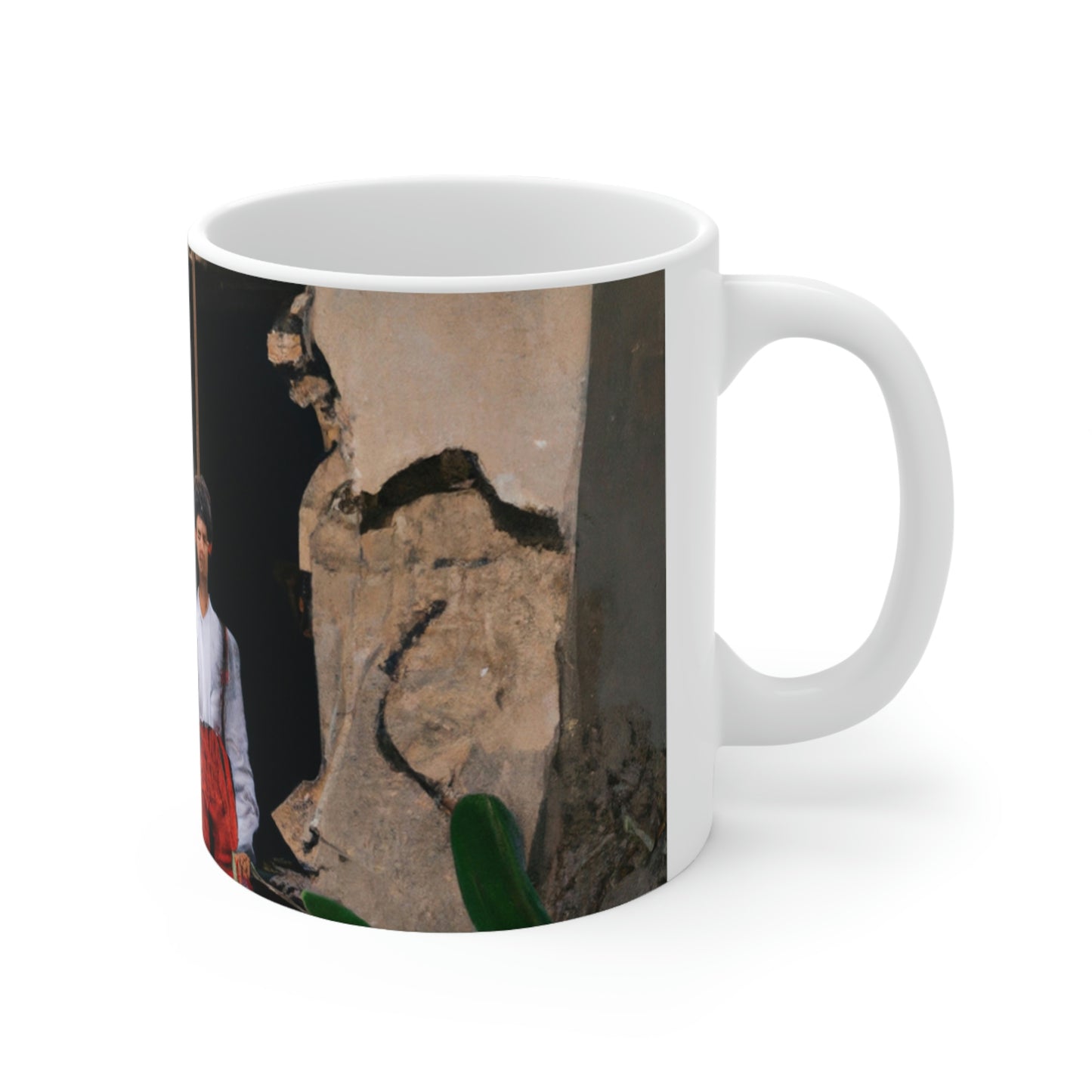 "Exploring the Forgotten Ruin" - The Alien Ceramic Mug 11 oz