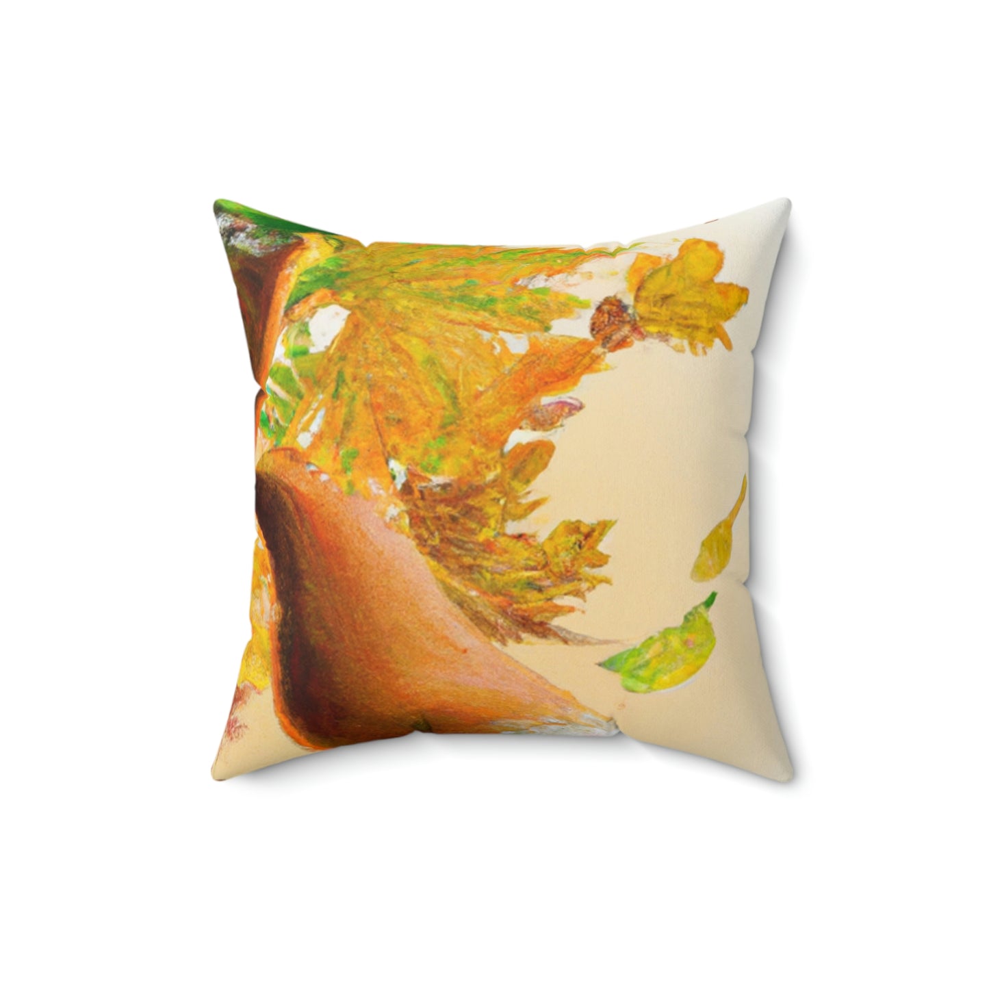 "Autumnal Adventure: A Fox's Mischief" - The Alien Square Pillow