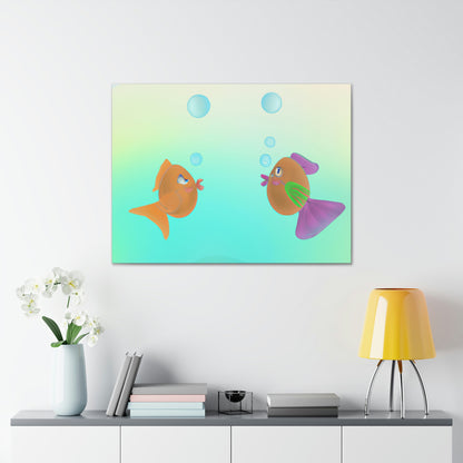 "Los aventureros acuáticos: un mundo de peces que hablan" - The Alien Canva