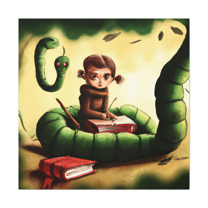 The Bookworm's Courage - The Alien Canva