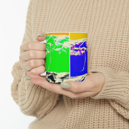 "Kites Aflutter in the Vibrant Sky" - The Alien Ceramic Mug 11 oz