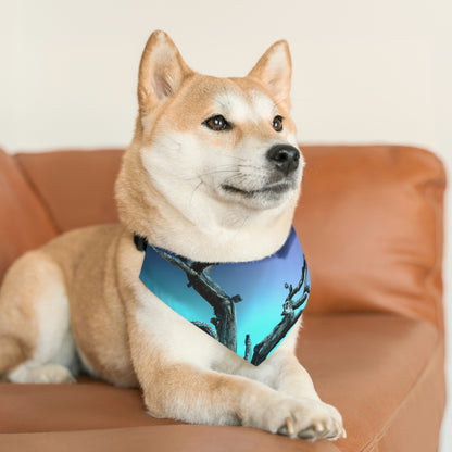 "Alone Against the Storm" - El collar de bandana para mascota alienígena