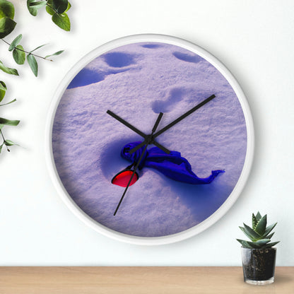 "Buried in the Snow: A Vivid Memory" - The Alien Wall Clock