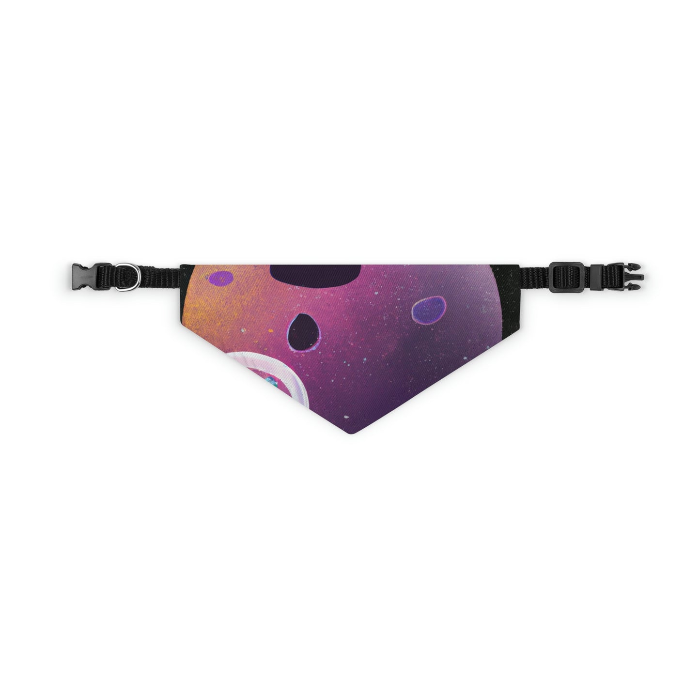 "Exploring the Unknown: The Adventures of a Space Captain and the Mysterious Planet" - The Alien Pet Bandana Collar