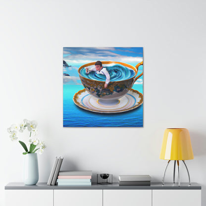 "Adrift in a China Cup: The Story of a Lost Child's Oceanic Adventure" - The Alien Canva