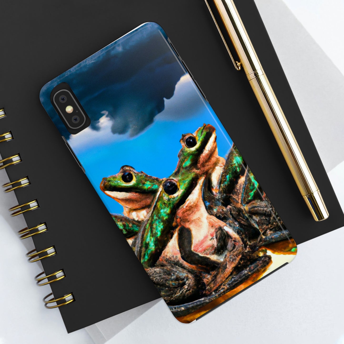 "A Frog Chorus in the Thunderstorm" - The Alien Tough Phone Cases