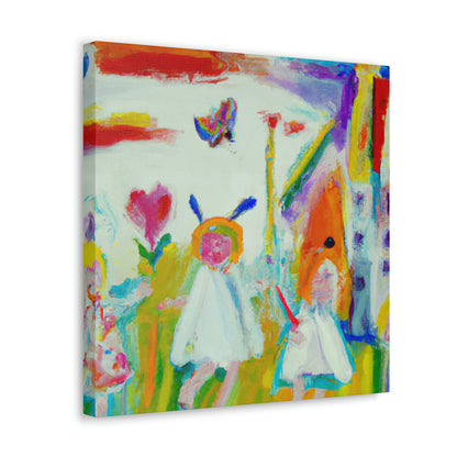 "Dreamscape of the Past: A Childhood Memory in Paint" - Canvas