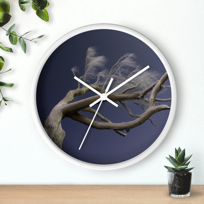 "Starry Winter Night" - The Alien Wall Clock