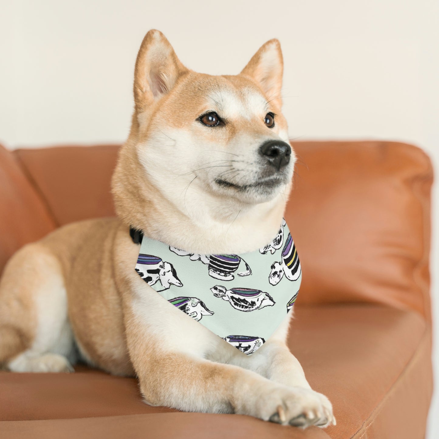 "A Purr-fectly Precious Tea Party Parade" - The Alien Pet Bandana Collar