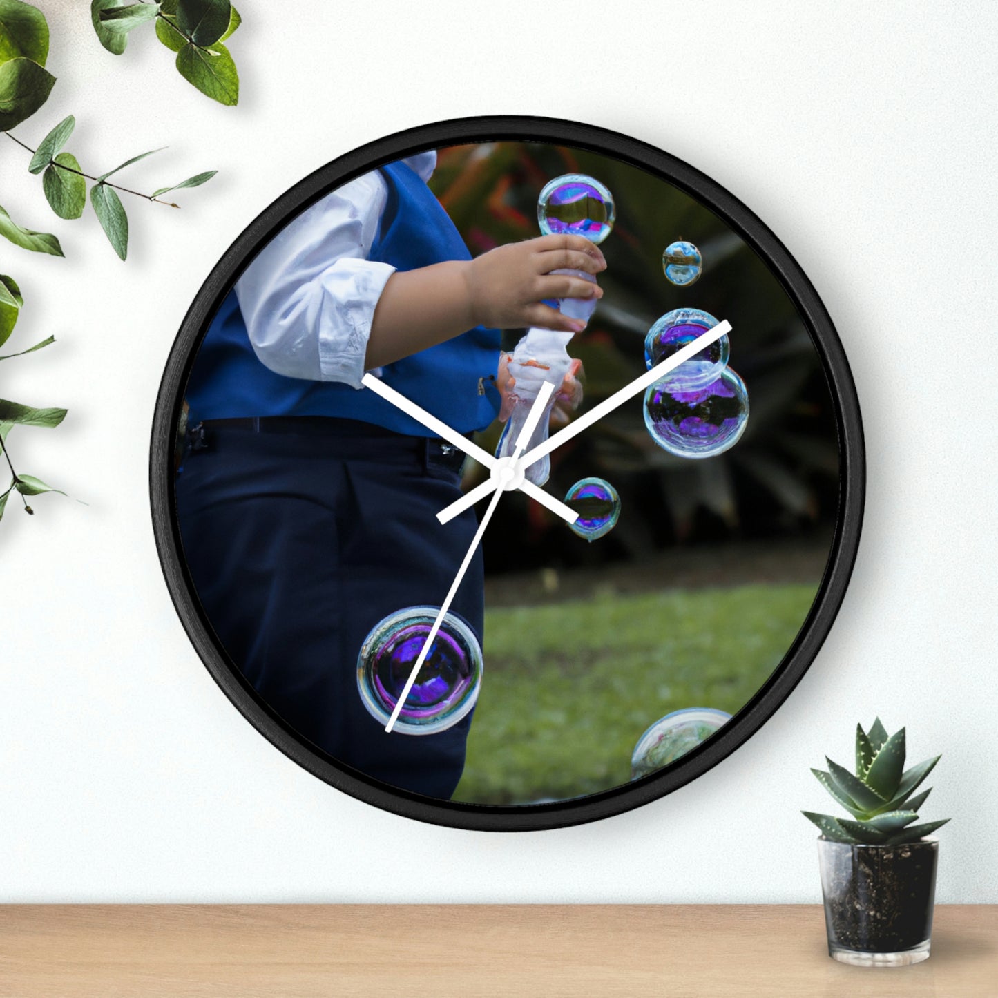 "Gathering Spirits in the Meadow" - The Alien Wall Clock