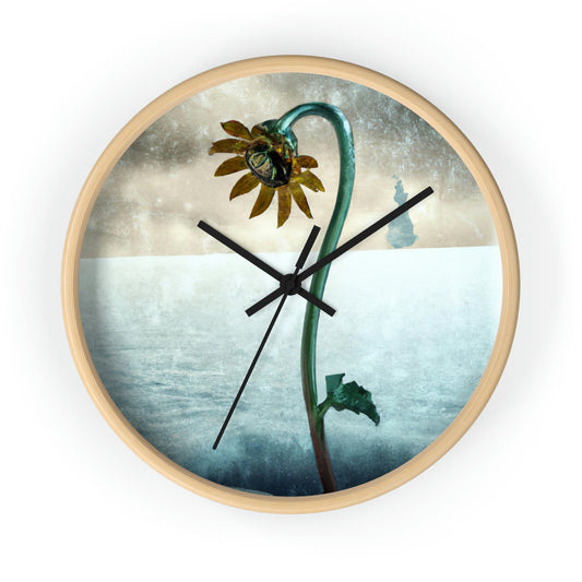 "Fighting the Frost: A Flower's Story" - The Alien Wall Clock