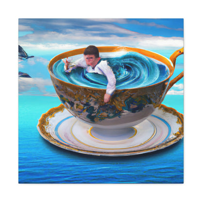 "Adrift in a China Cup: The Story of a Lost Child's Oceanic Adventure" - The Alien Canva