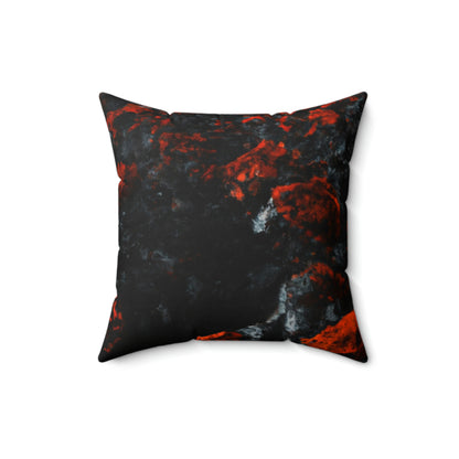 "Inferno der Blüten" - Das Alien Square Pillow