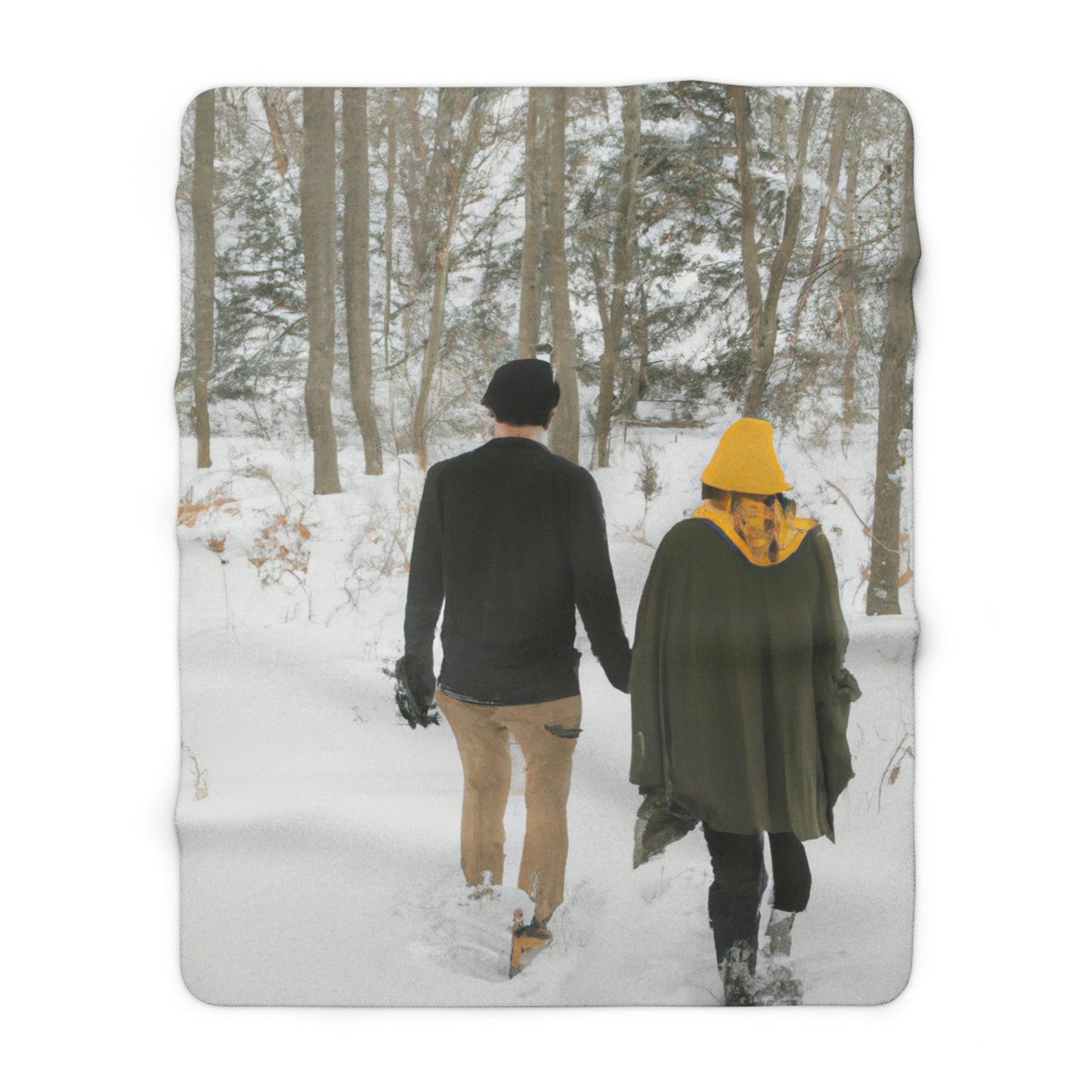 "Fairytale in the Snow" - The Alien Sherpa Fleece Blanket