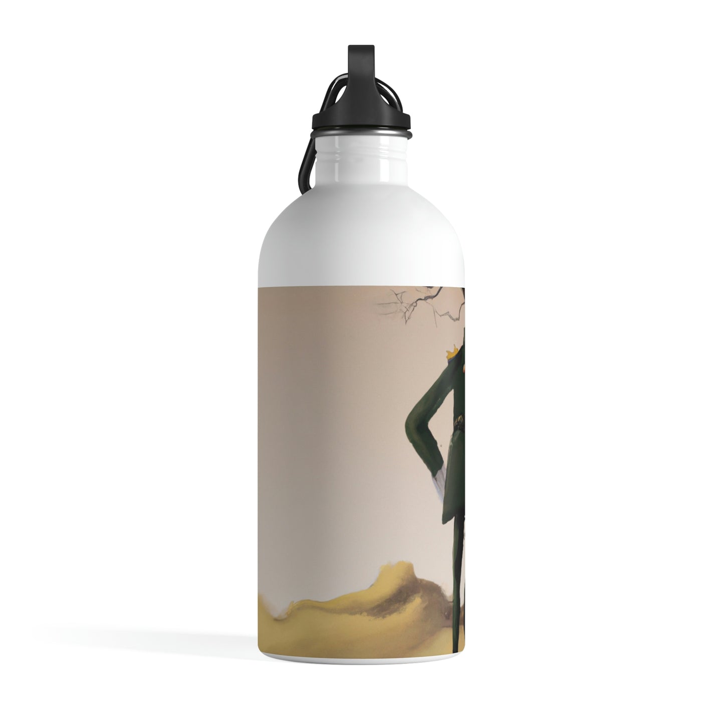 "Courage Against Despair: A Soldier's Triumph" - The Alien Stainless Steel Water Bottle