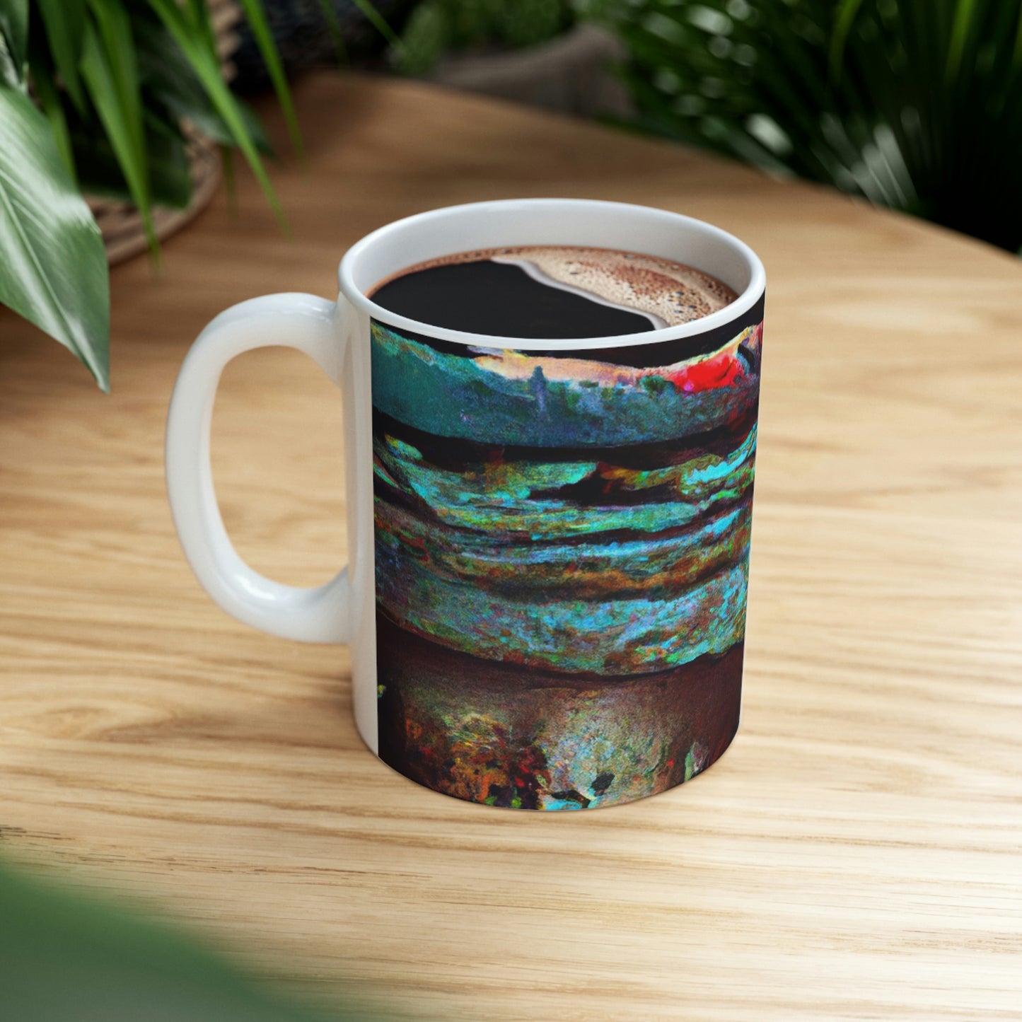 "Dusk at Sea: A Tempestuous Gathering" - The Alien Ceramic Mug 11 oz