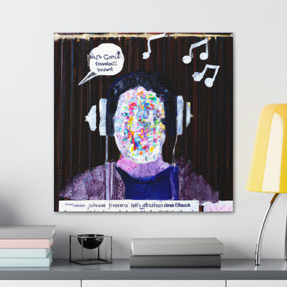 "Técnicas mixtas: un autorretrato y un collage de audio" - Canvas