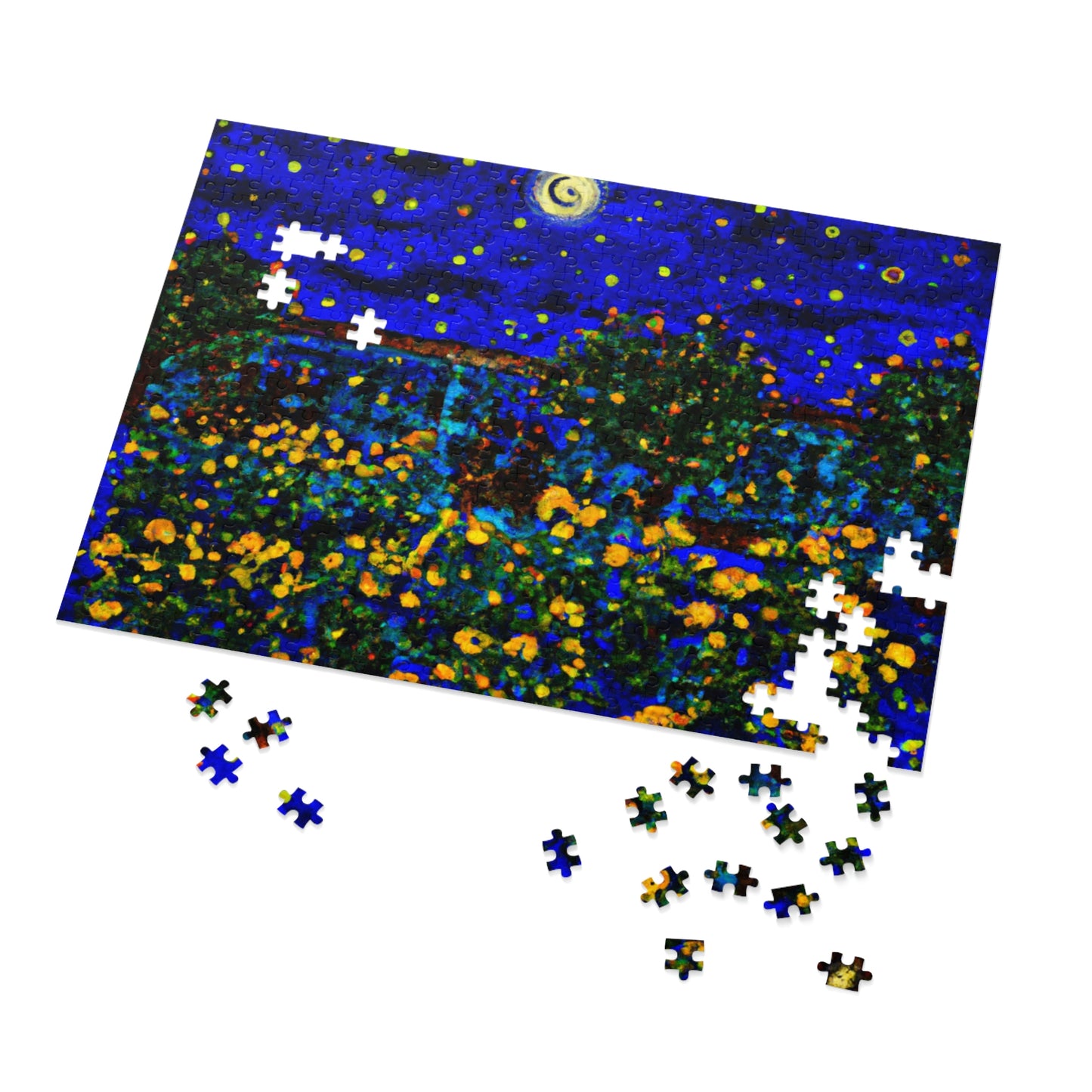 "A Midnight Celebration in Grandma's Garden" - The Alien Jigsaw Puzzle