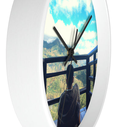 "A Journey of Enlightenment: Finding Inner Peace Through Exploration of the World". - The Alien Wall Clock